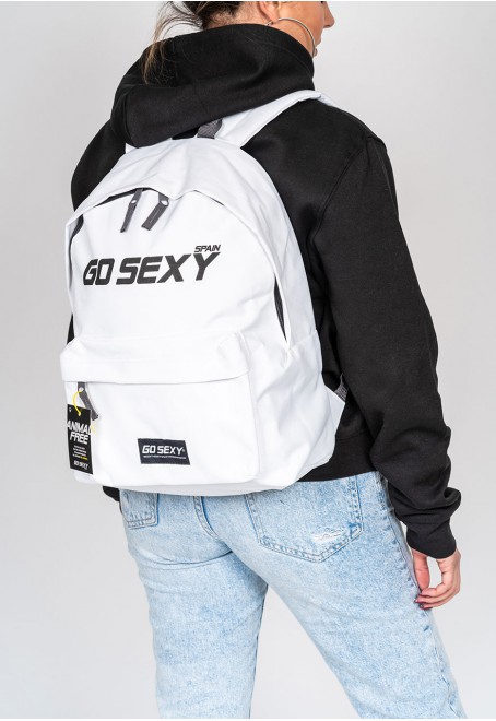 White Backpack Go Sexy